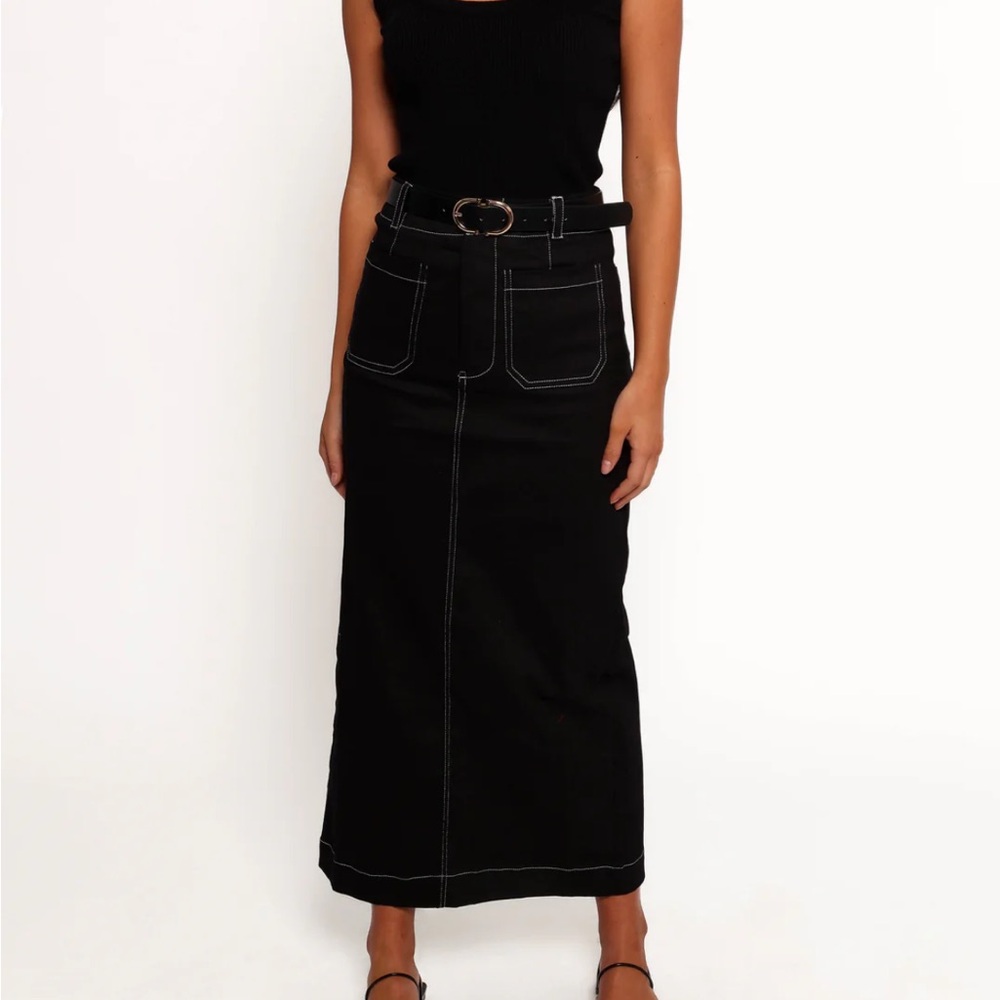 Petal & Pup Black Pencil Skirt